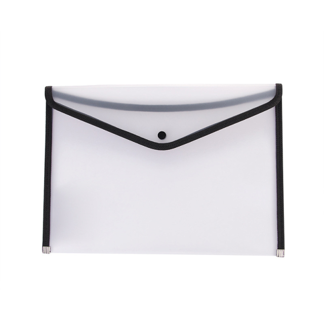 Clear Envelope Folder With Button
