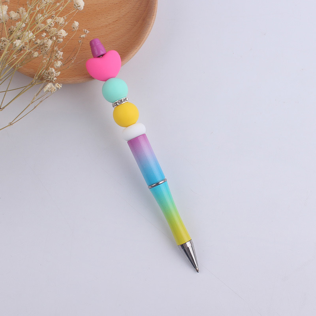 Color Gradient Plastic Ballpoint Pen