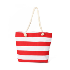 Large Capacity Striped Beach Bag