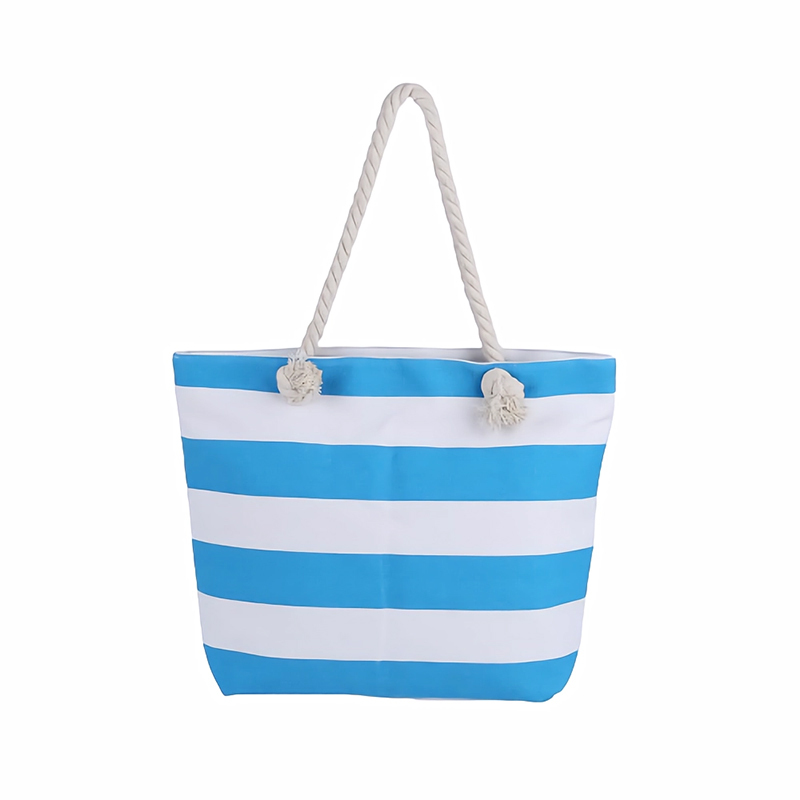 Large Capacity Striped Beach Bag