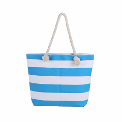 Large Capacity Striped Beach Bag