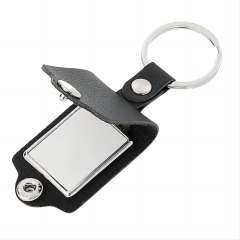 Leather Photo Keychain
