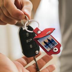 Leather Photo Keychain