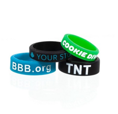 Silk Screened Silicone Rings