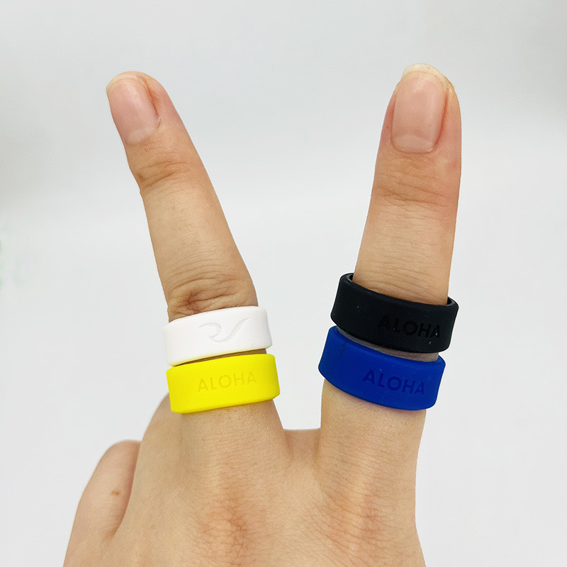 Silk Screened Silicone Rings
