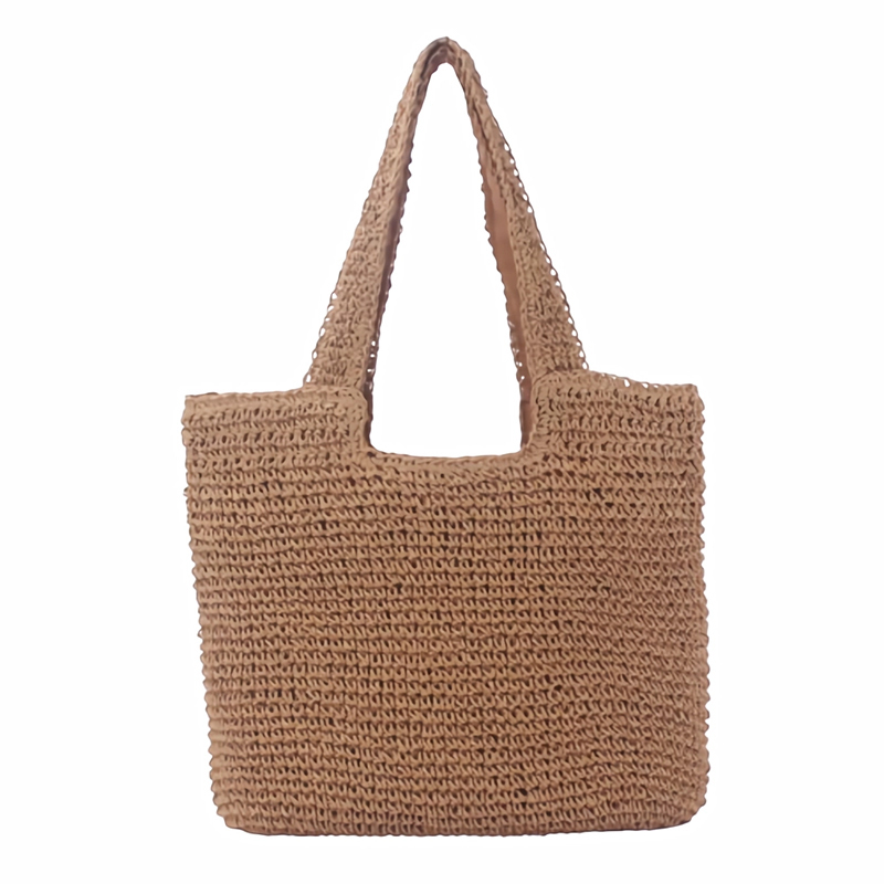 Large Woven Shoulder Beach Bag