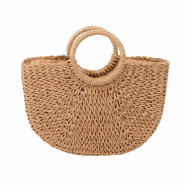 Straw Summer Beach Bag