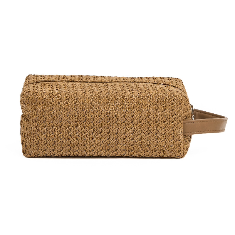 Woven Straw Makeup Bags