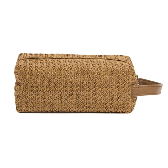 Woven Straw Makeup Bags