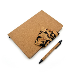 Cork Buckle Notebook With pen