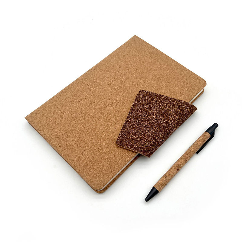 Cork Buckle Notebook With pen