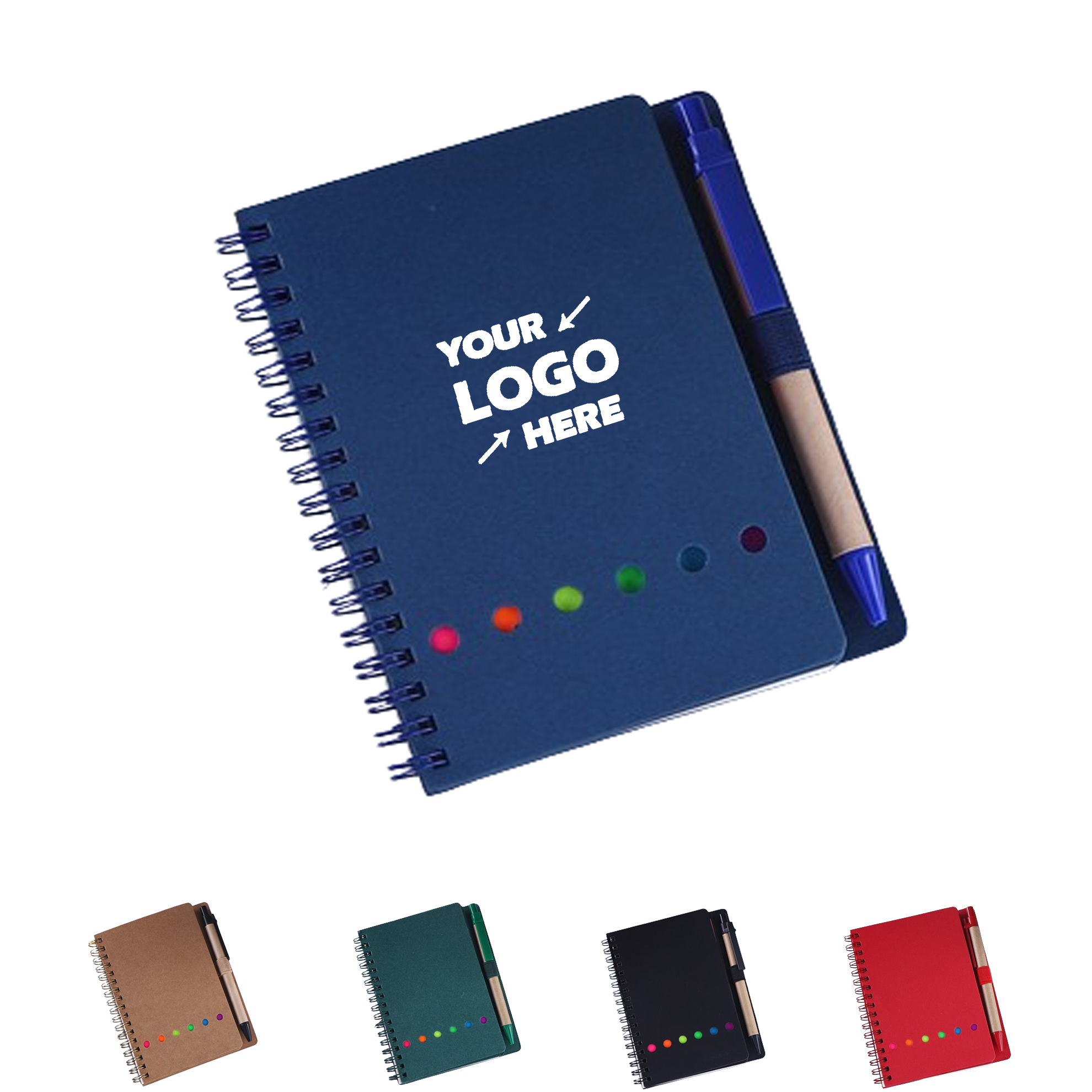 Notebook With Stickers And Pen