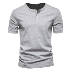 Summer Slim Fit Three-Button Shirt