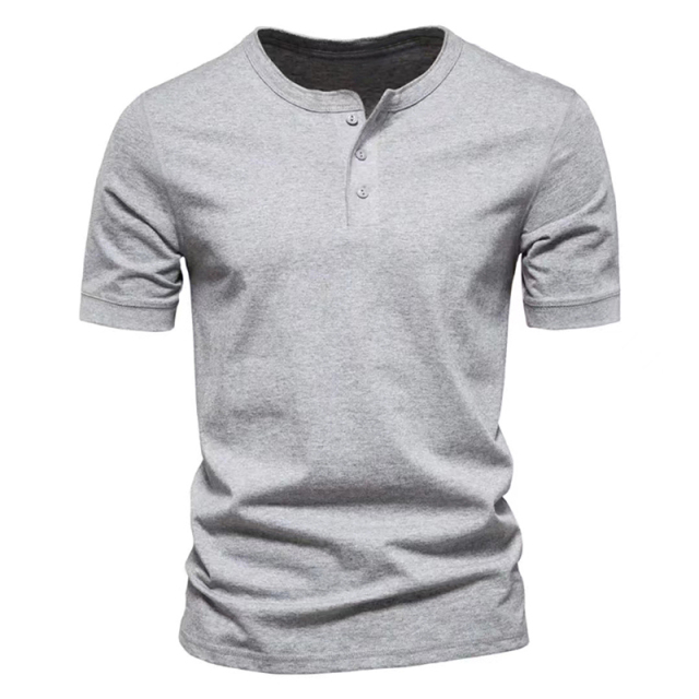 Summer Slim Fit Three-Button Shirt
