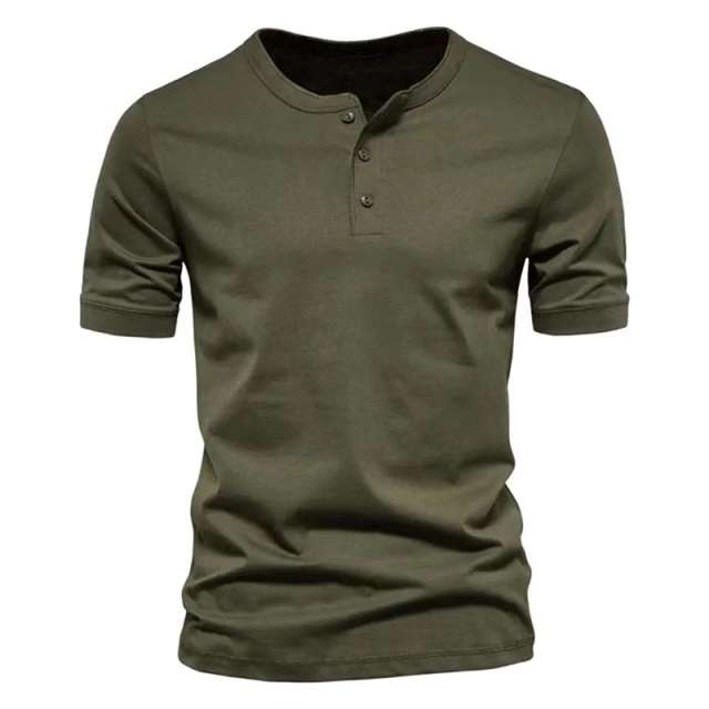 Summer Slim Fit Three-Button Shirt