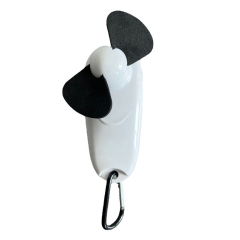 LED Flashlight Fan With Carabiner Hook