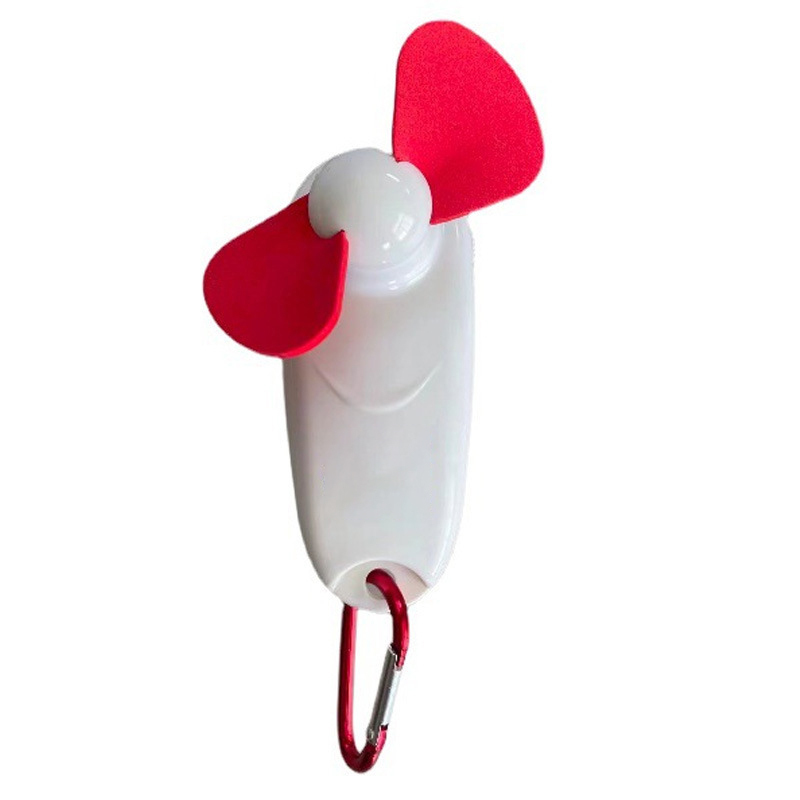 LED Flashlight Fan With Carabiner Hook