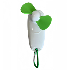 LED Flashlight Fan With Carabiner Hook