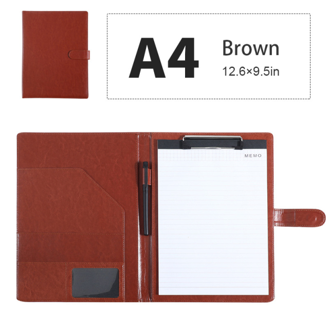 Leather Binder Document Folder