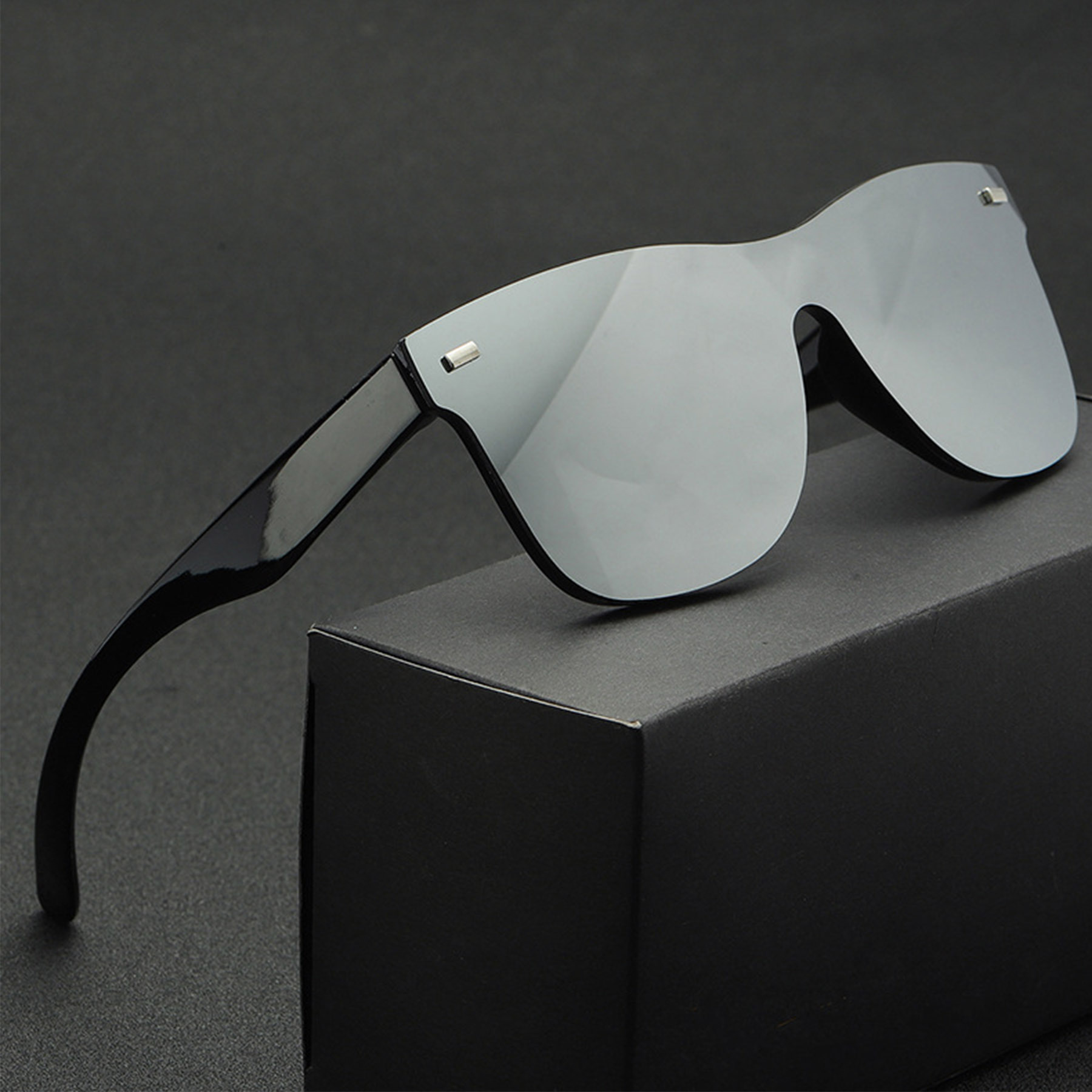 Rimless Mirrored Sunglasses
