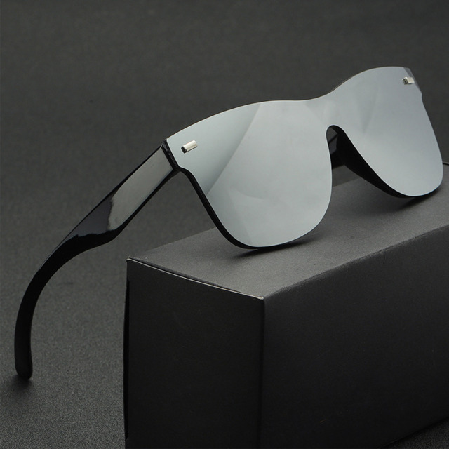 Rimless Mirrored Sunglasses