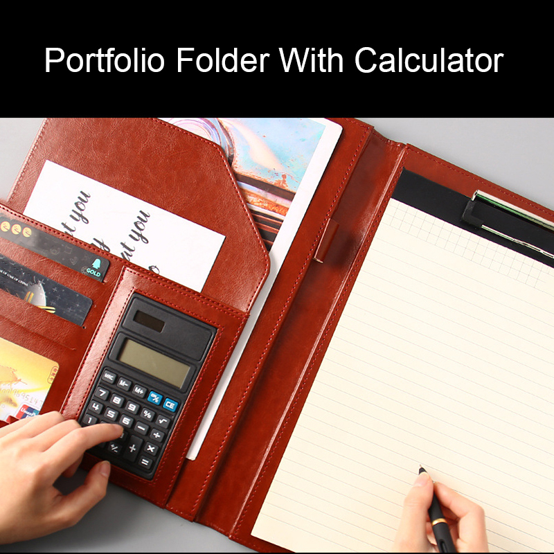 Portfolio Folder With Calculator