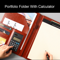 Portfolio Folder With Calculator