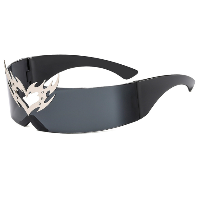 Sports Punk Rimless Sunglasses