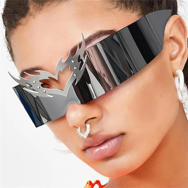 Sports Punk Rimless Sunglasses