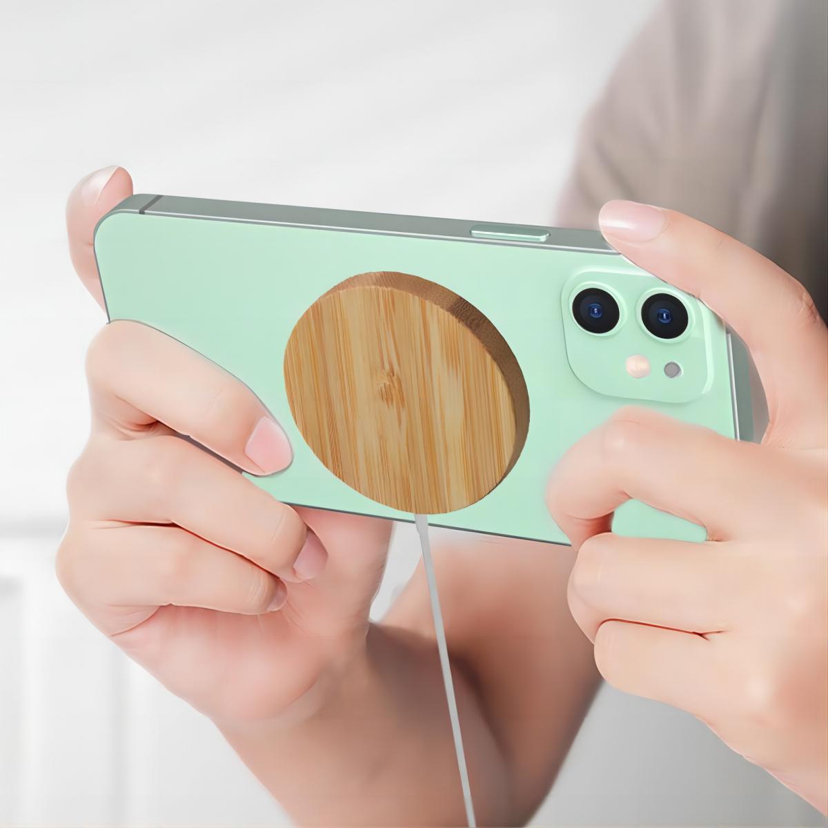 Wood Magnetic Phone Charger