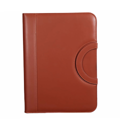 Zipped PU Leather Conference Folder