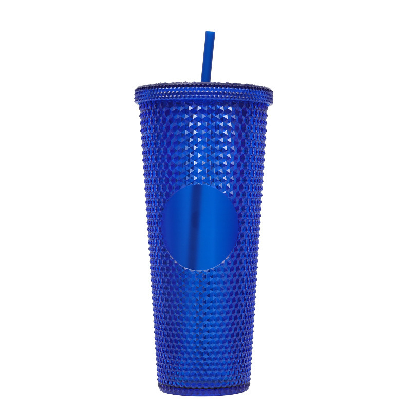 Diamond Double Walled Matte Travel Tumbler