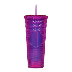 Diamond Double Walled Matte Travel Tumbler