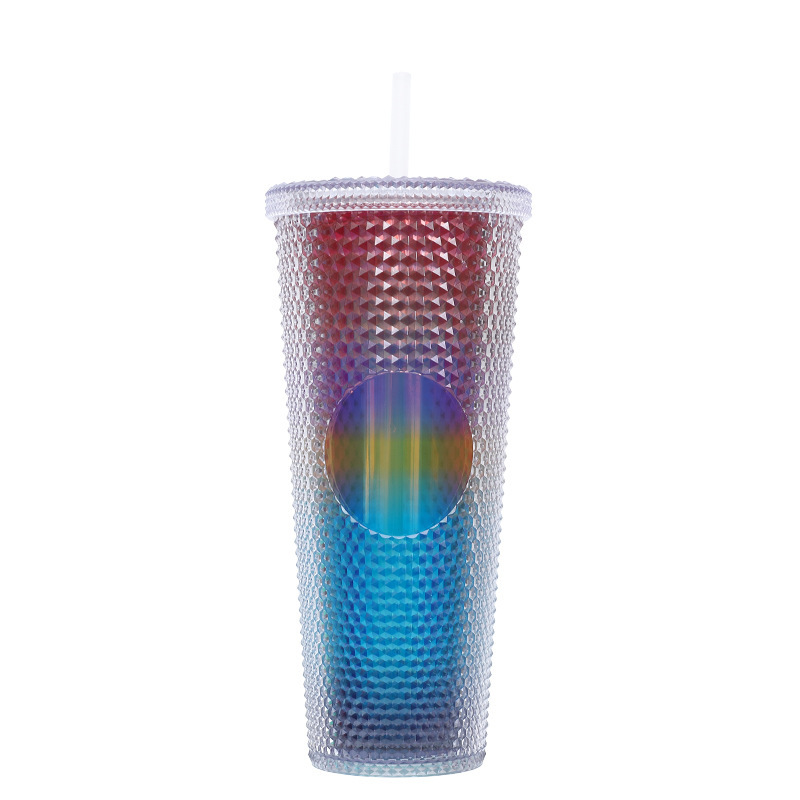 Diamond Double Walled Matte Travel Tumbler