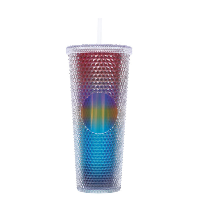 Diamond Double Walled Matte Travel Tumbler