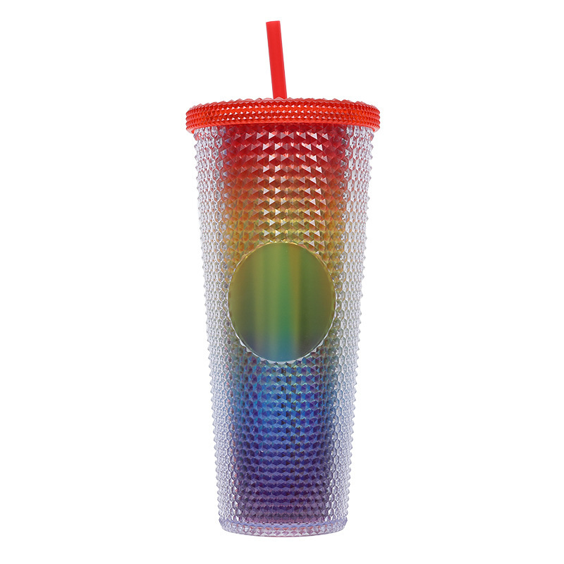 Diamond Double Walled Matte Travel Tumbler