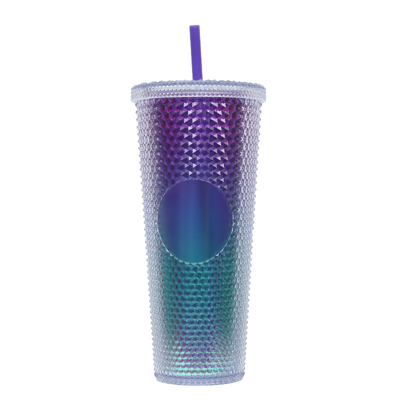 Diamond Double Walled Matte Travel Tumbler