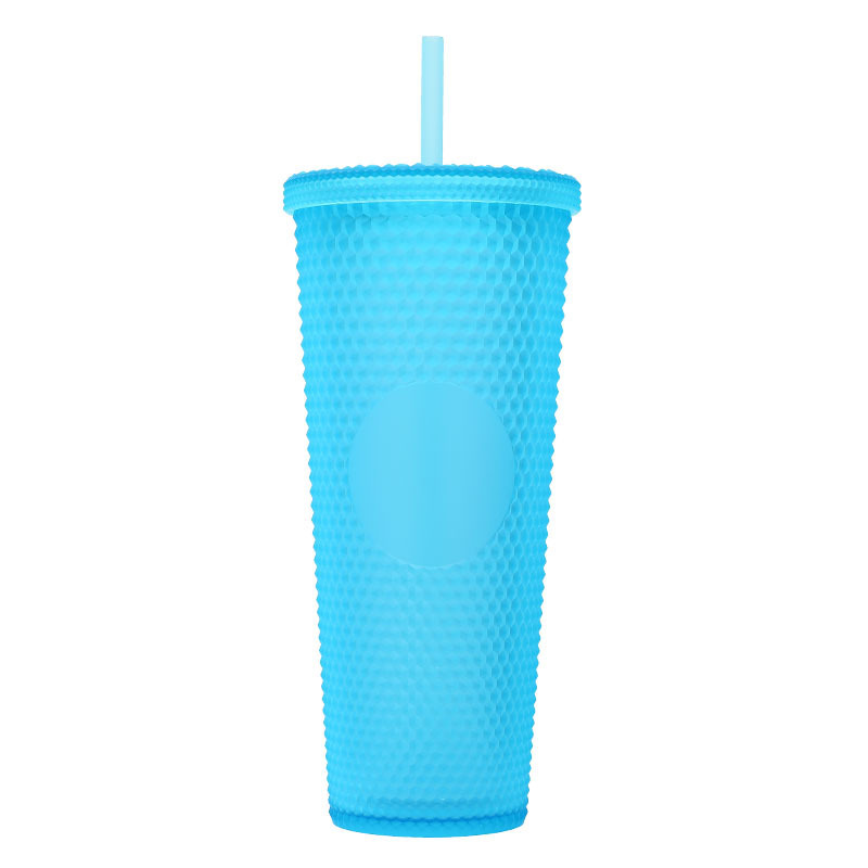 Diamond Double Walled Matte Travel Tumbler