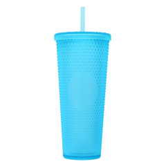 Diamond Double Walled Matte Travel Tumbler