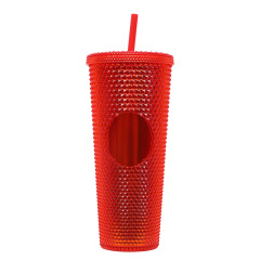 Diamond Double Walled Matte Travel Tumbler