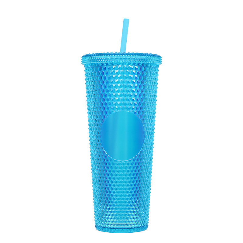 Diamond Double Walled Matte Travel Tumbler