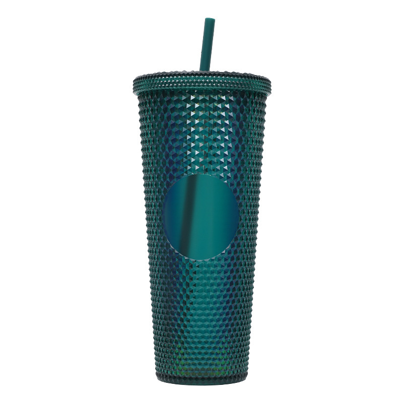 Diamond Double Walled Matte Travel Tumbler