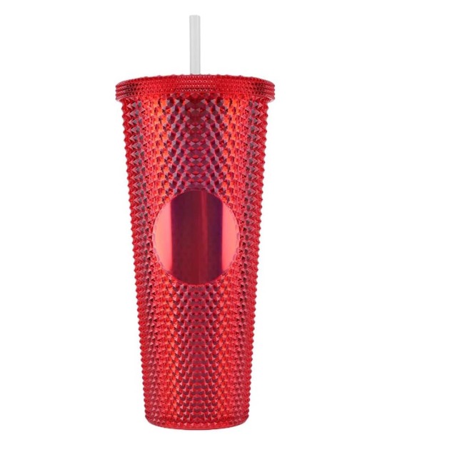 Diamond Double Walled Matte Travel Tumbler