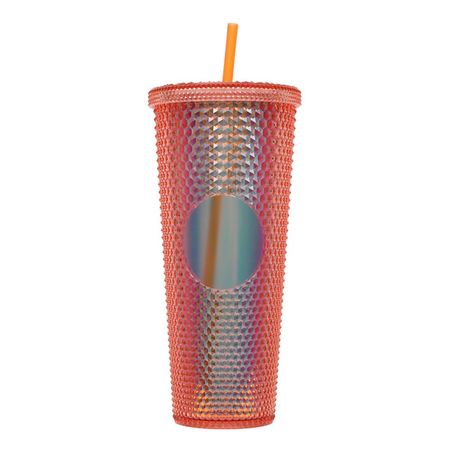 Diamond Double Walled Matte Travel Tumbler