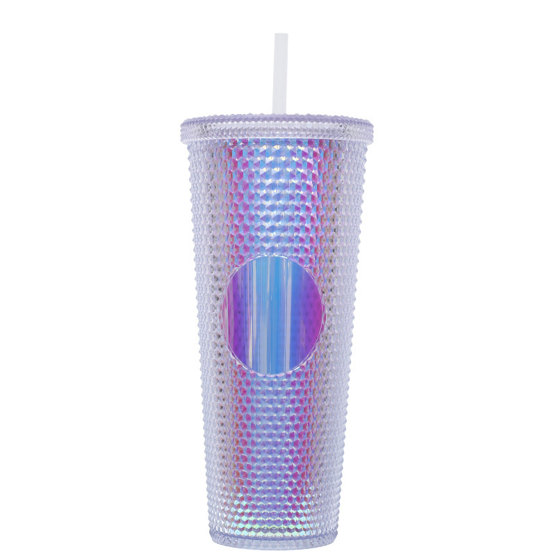 Diamond Double Walled Matte Travel Tumbler