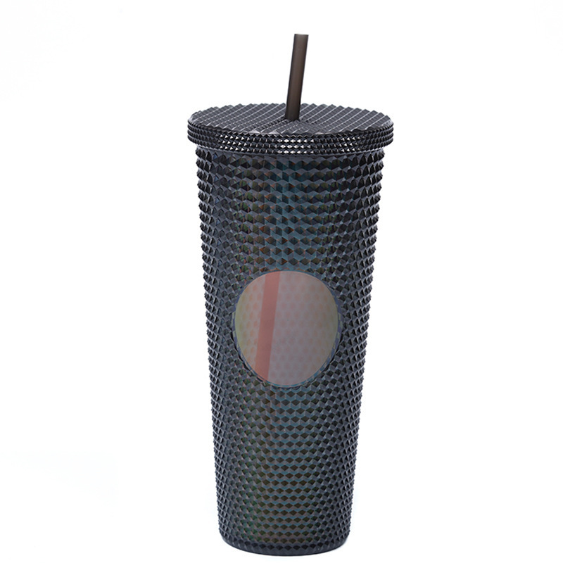 Diamond Double Walled Matte Travel Tumbler