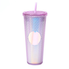 Diamond Double Walled Matte Travel Tumbler