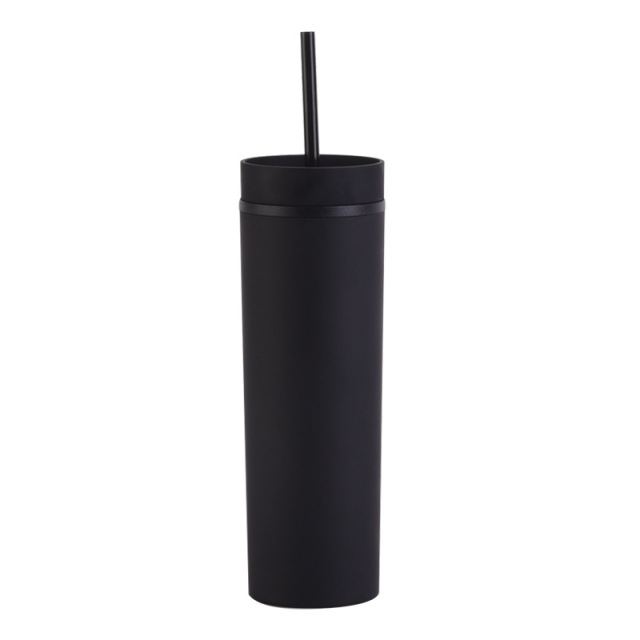 Double Walled Plastic Tumblers Straight Straw