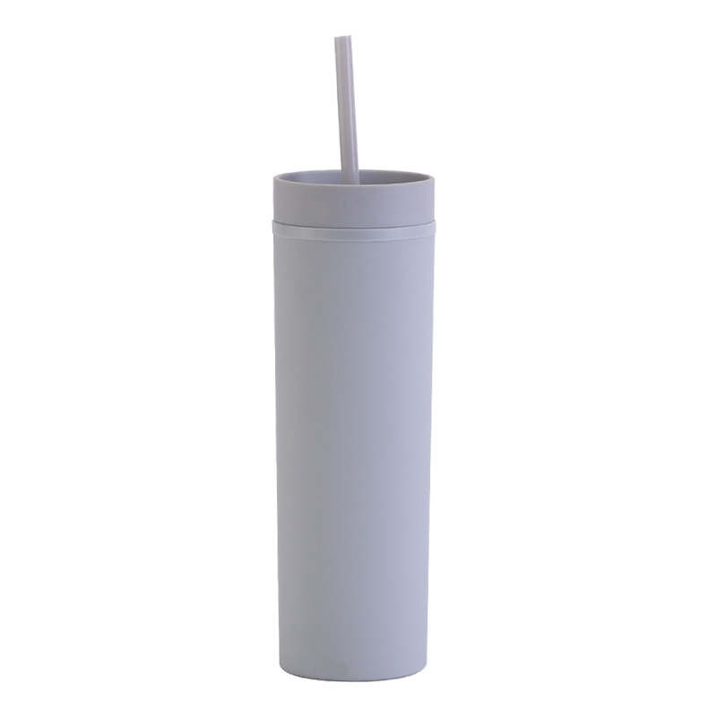 Double Walled Plastic Tumblers Straight Straw