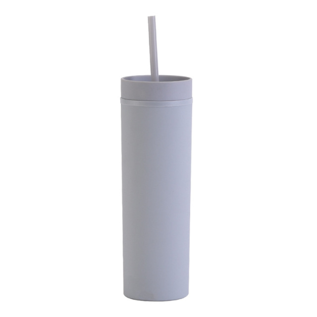 Double Walled Plastic Tumblers Straight Straw